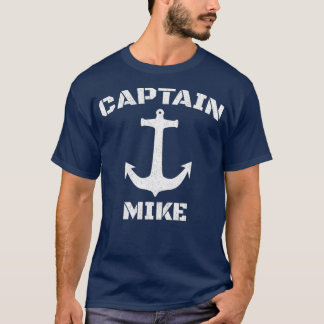 T-shirt Capitaine Mike Capitaine de bateau personnalisé