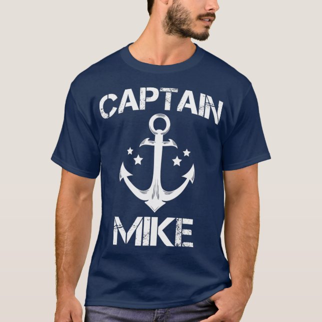 T-shirt CAPITAINE MIKE Funny Birthday (Devant)