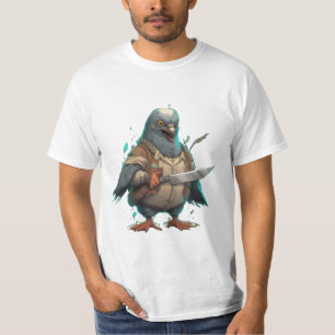 T-shirt "Capitaine Pigeons" prêt pour une attaque