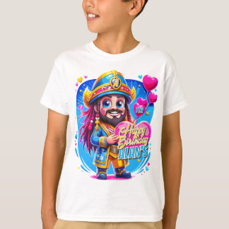 T-shirt Capitaine pirate Cadeaux d'anniversaire pour enfan