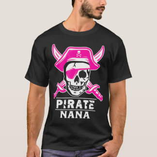 T-shirt Capitaine Pirate Nana Pirate Nana Funny Grand-mère
