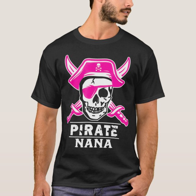 T-shirt Capitaine Pirate Nana Pirate Nana Funny Grand-mère (Devant)