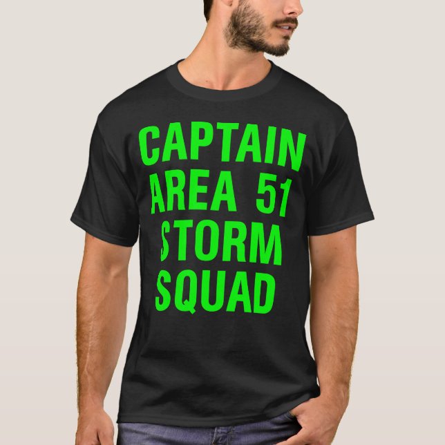 T-shirt Capitaine Storm Squad Green de la région 51 de (Devant)