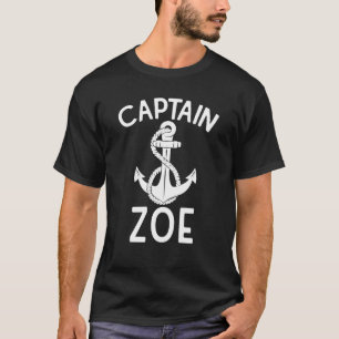 T-shirt Capitaine Zoe Bateau Bateau Voilier Yacht