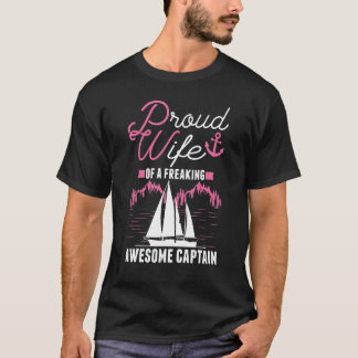 T-shirt Capitaine's Femme Bateau à voile Bateau à voile