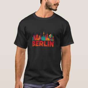 T-shirt Capitale de l'Allemagne Berlin avec des vues