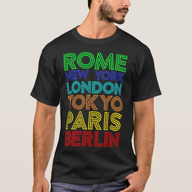 T-shirt Capitales (Devant)