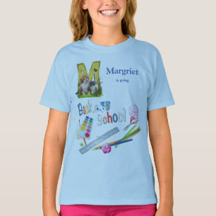 T-shirt Capitales Alphabet Retour à l'école