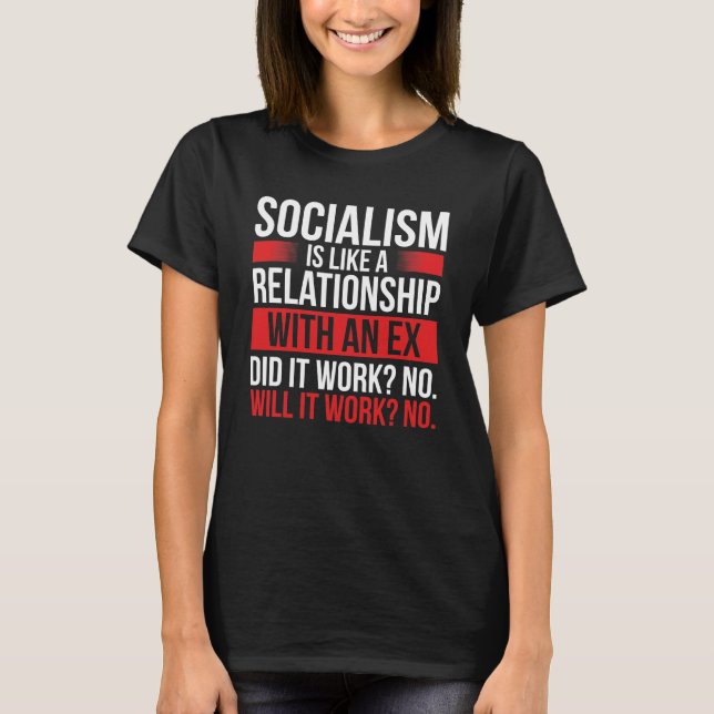 T-shirt Capitalisme Anti-socialisme Louvain du marché libr (Devant)