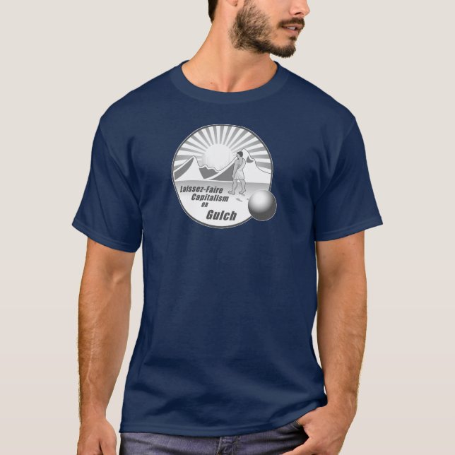 T-shirt Capitalisme OU Gulch de laissez-faire (Devant)