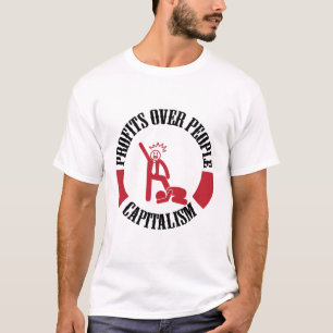 T-shirt Capitalisme - Profits sur les gens