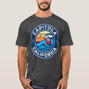 T-shirt Capitola Californie CA Vagues marines Vintages