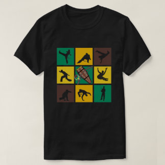 T-shirt Capoeira Pop Art comme des joueurs sportifs