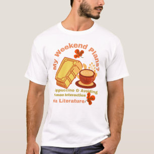 T-shirt Cappuccino et livre