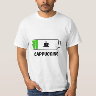 T-shirt 'CAPPUCCINO -typographie simple unique
