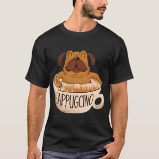T-shirt Cappugcino Pug à café