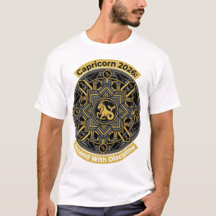 T-shirt Capricorne 2026 Mandala du Zodiaque   Astro Signe 