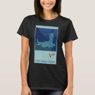 T-shirt Capricorne Constellation, Zodiaque Vintage, Astrol