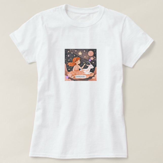 T-shirt Capricorne cosmique (Design devant)