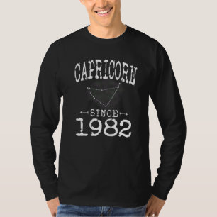 T-shirt Capricorne depuis 1982 Constellation Capricorne Na