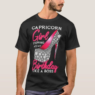 T-shirt Capricorne Fille Entrant Dans Mon Anniversaire Com
