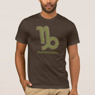 T-shirt Capricorne graphique en terre signe zodiac noir t-