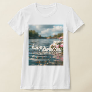 T-Shirt Capricorne Heureux