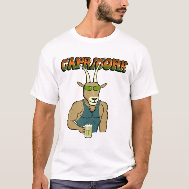T-shirt Capricorne la chèvre (Devant)