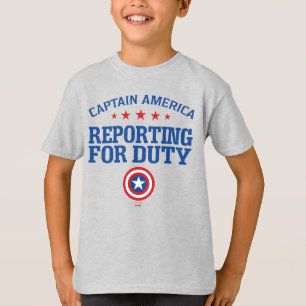 T-shirt Captain America En service