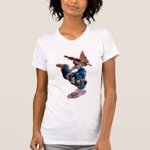 T-shirt Captain America & Falcon Comic Panel