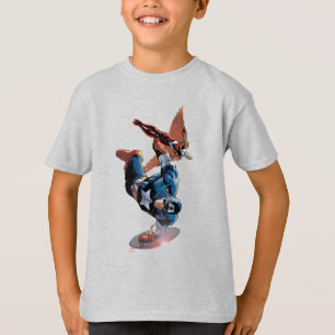 T-shirt Captain America & Falcon Comic Panel