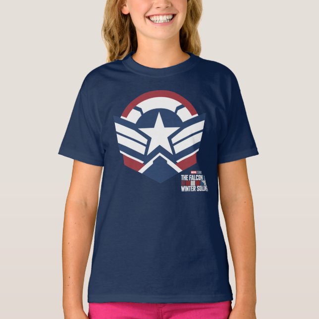 T-shirt Captain America Stars & Stripes (Devant)