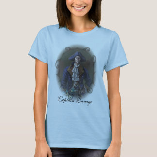 T-shirt Captain Davage 2, dames de capitaine Davage