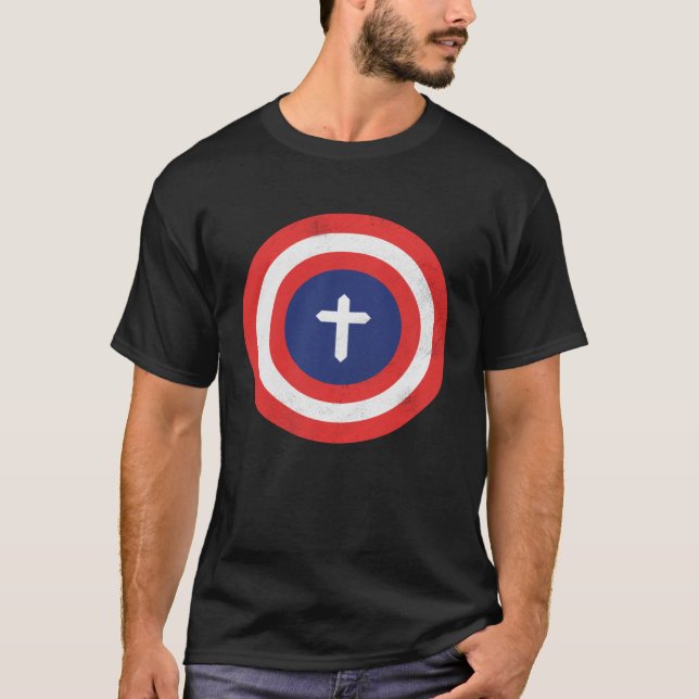 T-shirt Captain Jesus Christ Cool Christian (Devant)