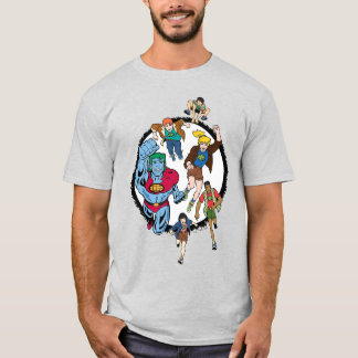 T-shirt Captain Planet et les Planétètres Cercle Graphic