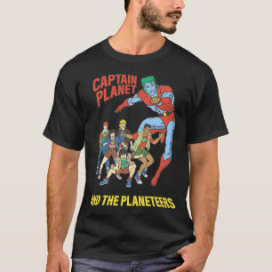 T-shirt Captain Planet Planeteers United Logo
