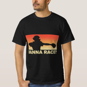 T-shirt Capteur de baseball Wanna Race cadeau, Baseball ca