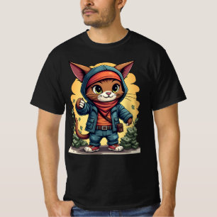 T-shirt Capteur de chats en espèces - Fantaisie Robber T-s