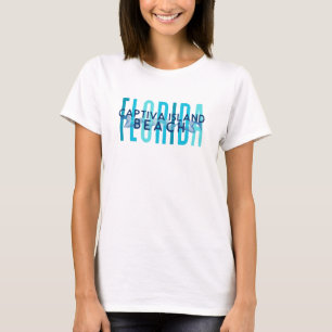 T-shirt Captiva Island Beach Floride (Ocean Waves)