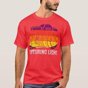 T-shirt Capture de la photo de la lumière Photo de la camé