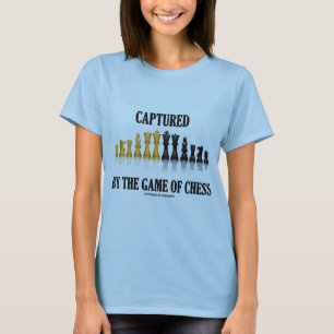 T-shirt Capturé Par Le Jeu D'Échecs (Échecs Réfléchissants
