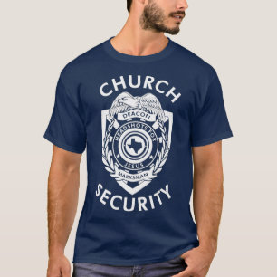 T-shirt Captures de tête de diacre de la sécurité de l'égl