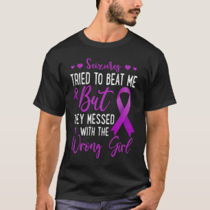 T-shirt Captures Messisées Avec La Mauvaise Épilepsie Fill
