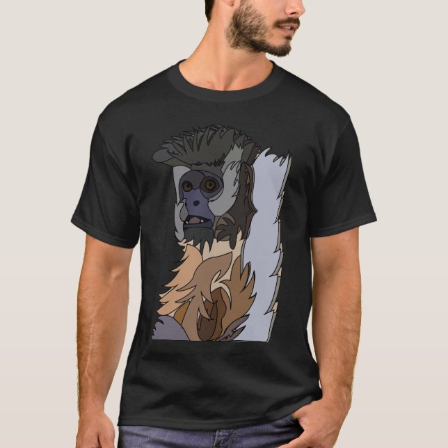 T-shirt Capuchin Monkey Art (Devant)