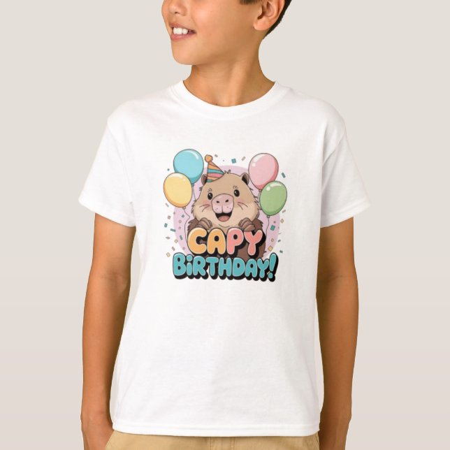 T-shirt Capy Birthday! (Devant)