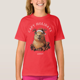 T-shirt Capy Holidays Jote Fun Capybara Joyeux Noël