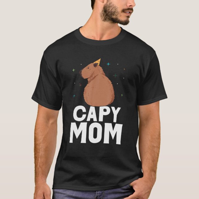T-shirt Capy Maman Capybara Rodent Capybaras Mare Animal M (Devant)