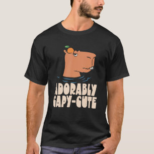 T-shirt Capy mignon animal Capybaras Rodent Capyba