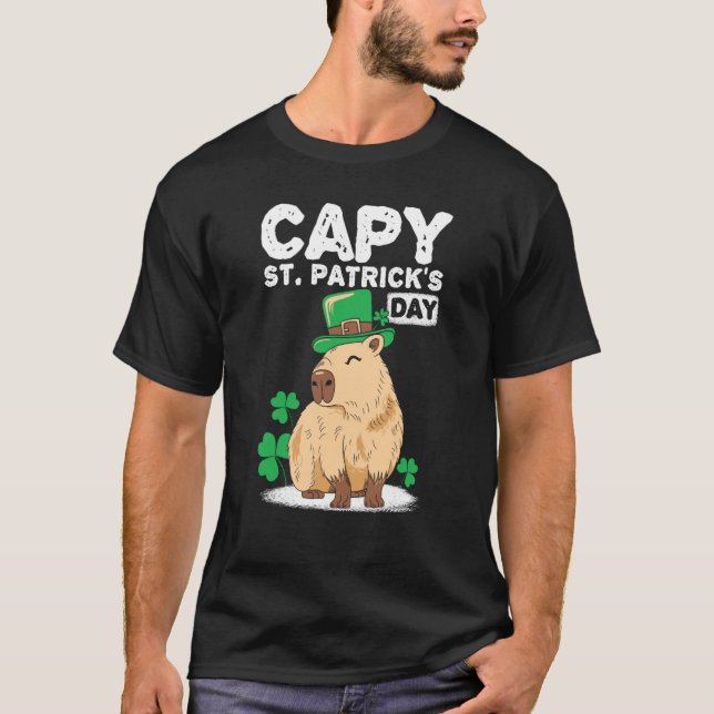 T-shirt Capy St Patrick's Day Capybaras Capybara   1 (Devant)
