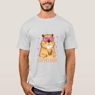 T-shirt Capybara aime le café caféebara